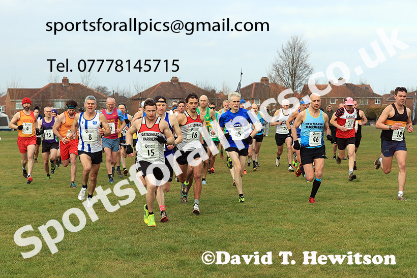 Mens 35s to 64s and, 2025 NEMAA Cross Country Champs., Acklam, Middlesbrough. Photo: David T. Hewitson/Sports for All Pics